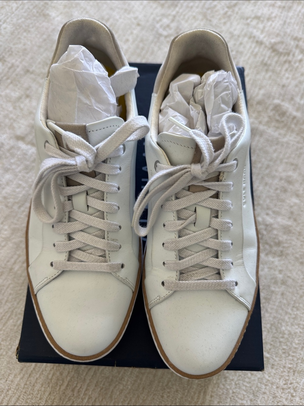 Cole Haan GrandPrø Topspin Sneakers White Dove Leather | Women's Size 9.5